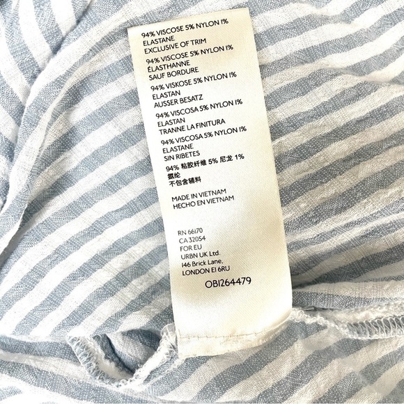 Anthropologie Pilcro Sybil Striped Ruffle Sleeve Top - Picture 11 of 14